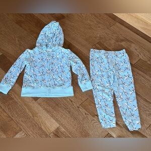 Posh peanut Disney Frozen Olaf Bamboo Set Long Pants & Zip Up 3t-4t
